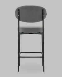 Стул Полубарный Бриф DD ПБ велюр серый