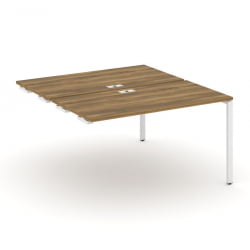 Двойной стол-приставка к опорным тумбам/шкафам CONCEPT CN.DSPR-003 Сандал Янтарный Белый