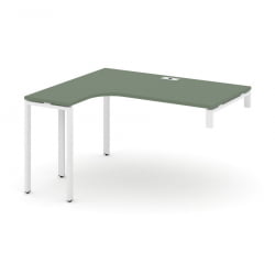 Стол-надставка на опорную тумбу (левый) CONCEPT CN.OSAN-003(L) Дуб Мали Белый