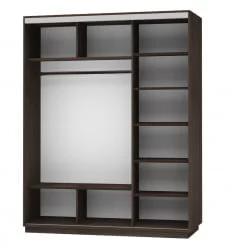 Шкаф-купе в коридор Экспресс Медиум-1 1800х2200х Дуб венге / 1800х2200h