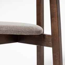 Стул с мягким сиденьем Вега Лиме жаккард Эмаль белая / Lime