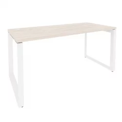 Стол рабочий на О-образном м/к ОНИКС О.МО-СП-4.7 Денвер Светлый/Белый / ONIX O.MO-SP-4.7