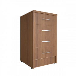 Тумба приставная (с замком) Рива А.ТП-4Ф-С Орех Гварнери / Riva А.ТП-4F-S