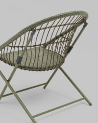 Комплект складной мебели для сада Солей зеленый / Soley