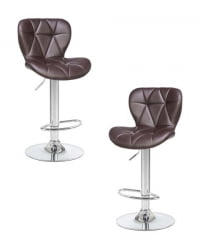Стул барный ДОБРИН БАРНЙ (коричневый) 2 шт / DOBRIN BARNY