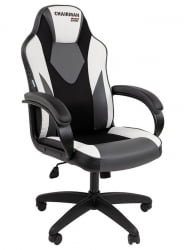 Игровое кресло Chairman гаме 17 Черный Серый Белый / game