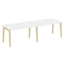 Стол переговорный (2 столешницы) ONIX WOOD OW.PRG-2.3 Белый Бриллиант/Светлый Стол переговорный (2 столешницы) ONIX WOOD OW.PRG-2.3 Белый Бриллиант/Светлый