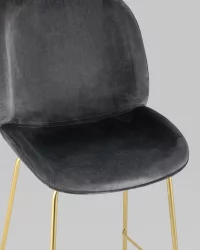 Стул барный Beetle gold Серый