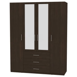 Шкаф распашный R-230х180х45-3-M(Венге)