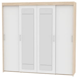 Шкаф-купе Т-5-230х235х60-М(ДСС-Белый-5) / T-5-230х235х60-M(ДСС-Белый-5)