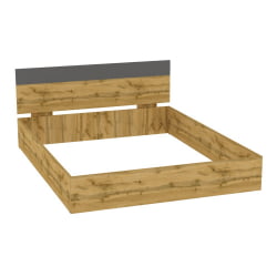 Кровать Алиса(Л4)1647х798х2063(ДВ-Графит) / Алиса(L4)1647х798х2063(ДВ-Графит)