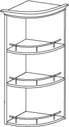 Шкаф торцевой универсальный Виктория 20.18