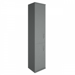 Шкаф высокий узкий левый Riva А.СУ-1.3 Л Серый