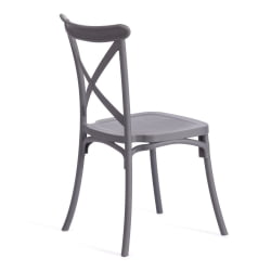 Стул CROSS (mod. PL24) / 1 шт. в упаковке пластик, 48 х 58 х 89 см, Dark-grey (темно-cерый) 15537
