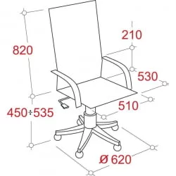 Кресло руководителя Echair-528 ML 342967 Черное Кресло руководителя Echair-528 ML 342967 Черное