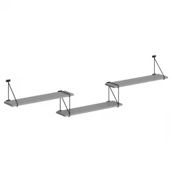 Полка навесная COFFEE SH4-ROD/BAR Серый Полка навесная COFFEE SH4-ROD/BAR Серый