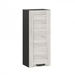Шкаф кухонный 400 высокий Винченца ЛД 234.420.000.082 Черный Дуб Крафт белый