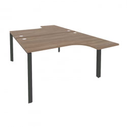 Рабочая станция на П-образном м/к ОНИКС О.МП-Д.СА-3 Дуб Аризона/Антрацит / ONIX O.MP-D.SA-3