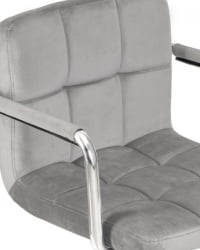 Офисное кресло для персонала ДОБРИН ТЕРРЙ (серый велюр (МДЖ9-75)) 2 шт / DOBRIN TERRY (MJ9-75))