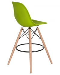 Стул барный ДОБРИН ДСВ БАР (ножки светлый бук, цвет сиденья салатовый (Г-08)) 2 шт / DOBRIN DSW BAR (G-08))