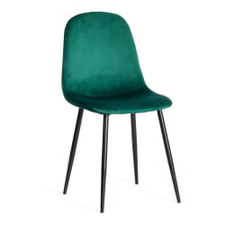 Стул BREEZE (mod. 4724) вельвет/металл, 44 х 53 х 87 см, Light dark green (изумрудный) HLR56 / черный