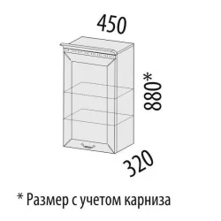 Шкаф кухонный (лев/прав) Оливия 71.22