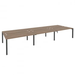 Рабочая станция на П-образном м/к ОНИКС О.МП-Д.РС-6.4.8 Дуб Аризона/Антрацит / ONIX O.MP-D.RS-6.4.8