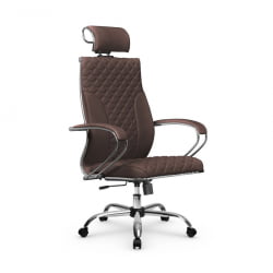 Кресло руководителя Metta L 2c 44C/K116 Infinity Easy Clean (MPES) Комплект 5 Темно-коричневое