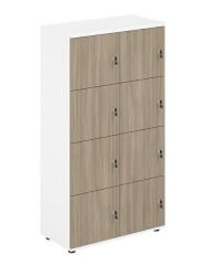 Локер 8 ячеек Сигма СГ.819.ВХ.ОД Белый Дуб темный / Sigma SG.819.WH.OD