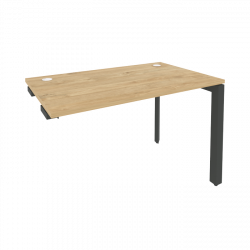 Стол-приставка на П-образном м/к к опорным элементам ОНИКС О.МП-СПР-2.7 Тиквуд Светлый/Антрацит / ONIX O.MP-SPR-2.7