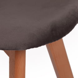 Стул CINDY SOFT (mod. C1021F1) / 1 шт. в упаковке вельвет/дерево бук, 53 х 45 х 81 см , серый (HLR 24)/натуральный Стул CINDY SOFT (mod. C1021F1) / 1 шт. в упаковке вельвет/дерево бук, 53 х 45 х 81 см , серый (HLR 24)/натуральный