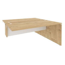 Стол-приставка двойной к опорным элементам ОНИКС О.Д.СПР-4.8 Тиквуд Светлый/Белый / ONIX O.D.SPR-4.8