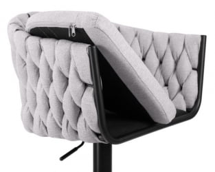 Стул барный DOBRIN LEON (серая ткань (LAR 275-17)) 2 шт