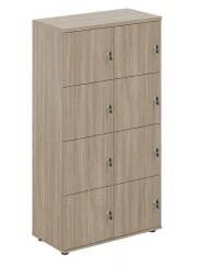 Локер 8 ячеек Сигма СГ.819.ОД.ОД Дуб темный / Sigma SG.819.OD.OD