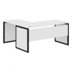 Стол письменный угловой правый КСТЕН-КП КСКПCТ 1615 Р Белый Антрацит / XTEN-QP XQPCT R