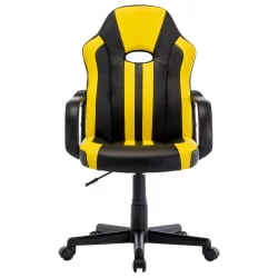 Кресло компьютерное BRABIX Stripe GM-202 экокожа Черный-желтый