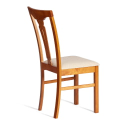 Стул Гермес/ Hermes дерево гевея, 43х49х94см, Espresso, ткань бежевая (S178-4)