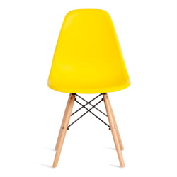 Стул CINDY (EAMES) (mod. 1801) дерево бук/металл/сиденье пластик, 45x51x82 см, Yellow (Желтый) Стул CINDY (EAMES) (mod. 1801) дерево бук/металл/сиденье пластик, 45x51x82 см, Yellow (Желтый)