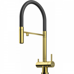 Смеситель Omoikiri Kanto-Pvd-Lg Латунь/Светлое Золото