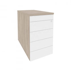 Тумба приставная / опорная (ТИП-ОН) ОНИКС О.ТПО-1.8 ТИП Дуб Аттик/Белый / (TIP-ON) ONIX O.TPO-1.8 TIP