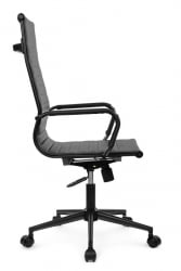 Кресло Хуго РCХ 6002-1СЕБ Черный/Металл Черный / Hugo RCH 6002-1SEB