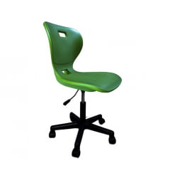 Стул мобильный на колесиках регулируемый АУРА Г (рост 6) Желтый/Каркас черный / AURA G