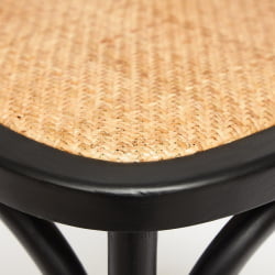 Стул CРОСС (мод.CБ2001) дерево береза, 49.5*53.5*87, черный / CROSS (mod.CB2001)