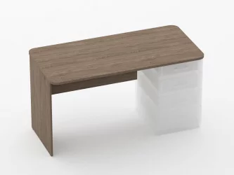 Стол прямой под встроенную тумбу Глассй 1.101.14Пр Дуб Верцаска / Glassy