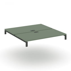 Двойной стол надставка на две опорные тумбы CONCEPT CN.DSN-005 Кобо Антрацит