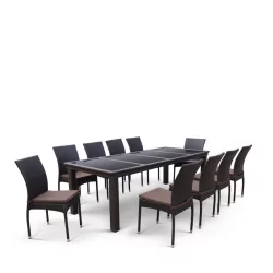 Комплект плетеной мебели T438/Y380A-W53 Brown 10PCS