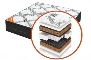 Матрас Mega кокос 20 TFK Gray Night (Berhouse) Размер: 800х1900 мм  Матрас Mega кокос 20 TFK Gray Night (Berhouse) Размер: 800х1900 мм