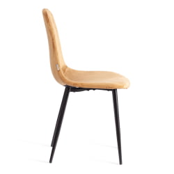 Стул для кухни BREEZE (mod. JSC-58) Велюр/металл , 44 х 53 х 86 см, brown (коричневый) HLR12 / черный