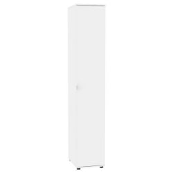 Шкаф распашный Алиса(Х1) 2230х400х540 с торцевой ручкой (Белый) / Алиса(H1)