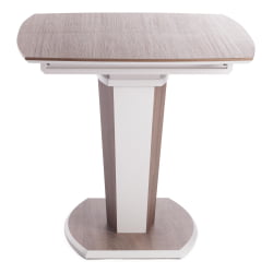 Стол FANCY МДФ HPL, 120-160х85х75 см, Дуб трюфель/Белый Стол FANCY МДФ HPL, 120-160х85х75 см, Дуб трюфель/Белый